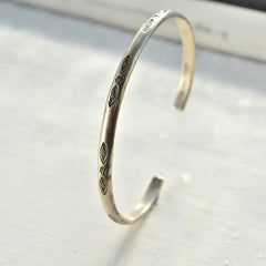 Karen Hilltribe Silver Bangle - Bea