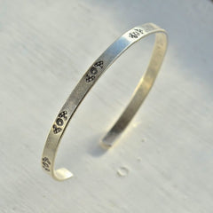 Karen Hilltribe Silver Bangle - Betty