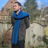 Handloomed Recycled Wool Scarf/Shawl- Plain