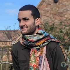 Vintage Silk Sari Patchwork Scarf