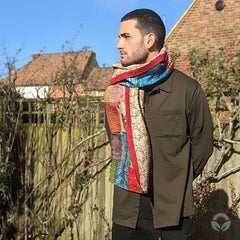 Vintage Silk Sari Patchwork Scarf