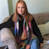 Vintage Silk Sari Patchwork Scarf