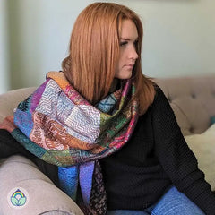 Vintage Silk Sari Patchwork Scarf