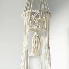 Macrame Plant Pot Holder - Double
