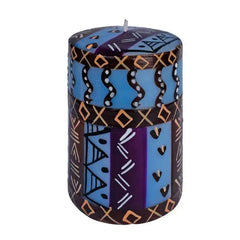 Hand Painted table candles, 3 pack, Kabisa