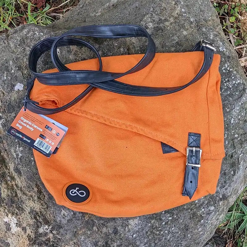 Organic Canvas and Inner Tube Crossbody Bags