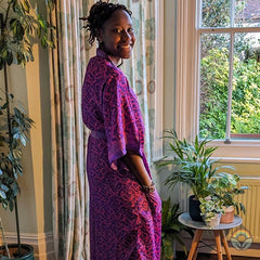 Vintage Silk Kimono - Purple Haze