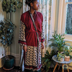 Reversible Vintage Silk Kimono - Jaipur