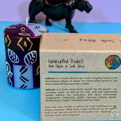 Hand Painted table candles, 3 pack, Kabisa