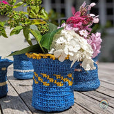 Plarn Crochet Pot