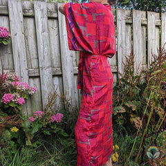 Vintage Silk Kimono - Flame