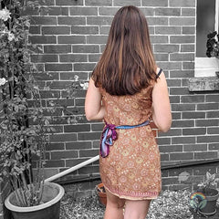 Sari Chic: Reversible Wrap Dress - 4