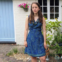 Sari Chic: Reversible Wrap Dress - 3