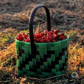 Upcycled Woven Box Strap Basket