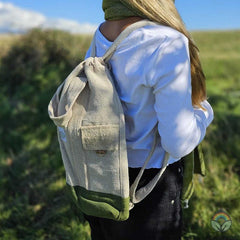 Laptop Backpack-Hemp and Cotton