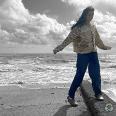 Reversible Bomber Jacket - Peace