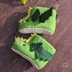Felt Dragon Slippers