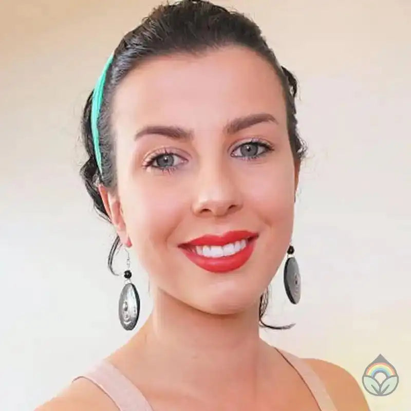 Gourd Earrings-Carved Black Disk with Brass Centre