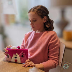 Felt Cat Purse - Pink