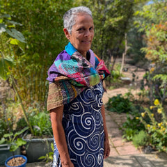 Vintage Silk Sari Patchwork Scarf