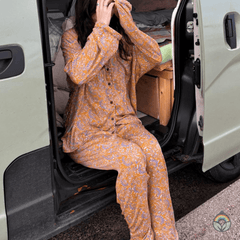 Vintage Silk Pyjamas - Sunrise