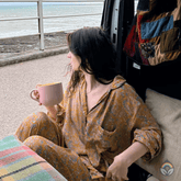 Vintage Silk Pyjamas - Sunrise