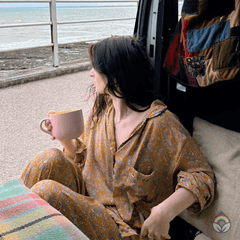 Vintage Silk Pyjamas - Sunrise