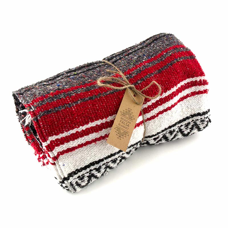 Mexican Falsa Blanket-Red