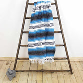 Mexican Falsa Blanket-Sky Blue