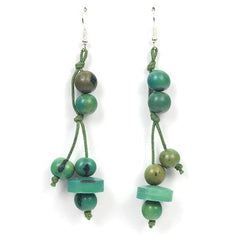 Ecuadorian Tagua and Acai Seed Earrings-Various Colours - Rainbow Life
