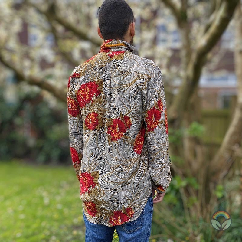 Vintage Silk Shirt Long Sleeve Varanasi