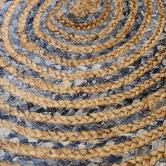 Round Jute and Upcycled Denim Rugs- 90cm & 120cm