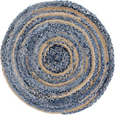 Round Jute and Upcycled Denim Rugs- 90cm & 120cm