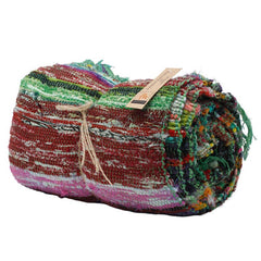 Luxury Indian Rag Rug/Blanket - Green