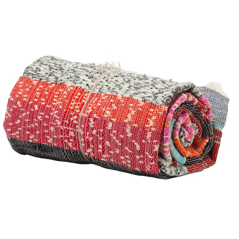 Luxury Indian Rag Rug/Blanket - Naturals