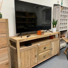 Large Television Stand - Upcycled Boat Wood
