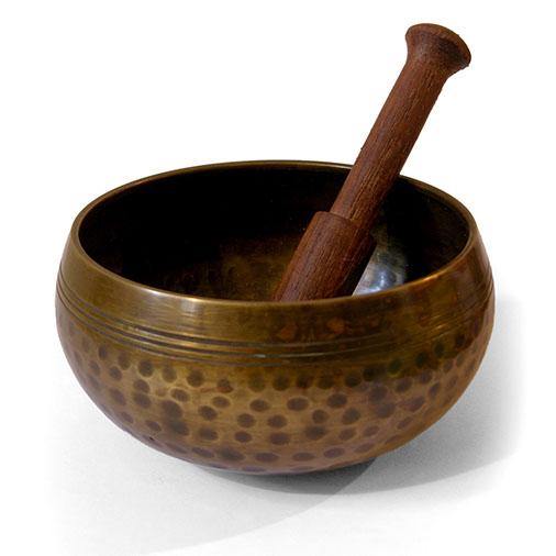 Hand Hammered Large Mountain Singing Bowl - Rainbow Life