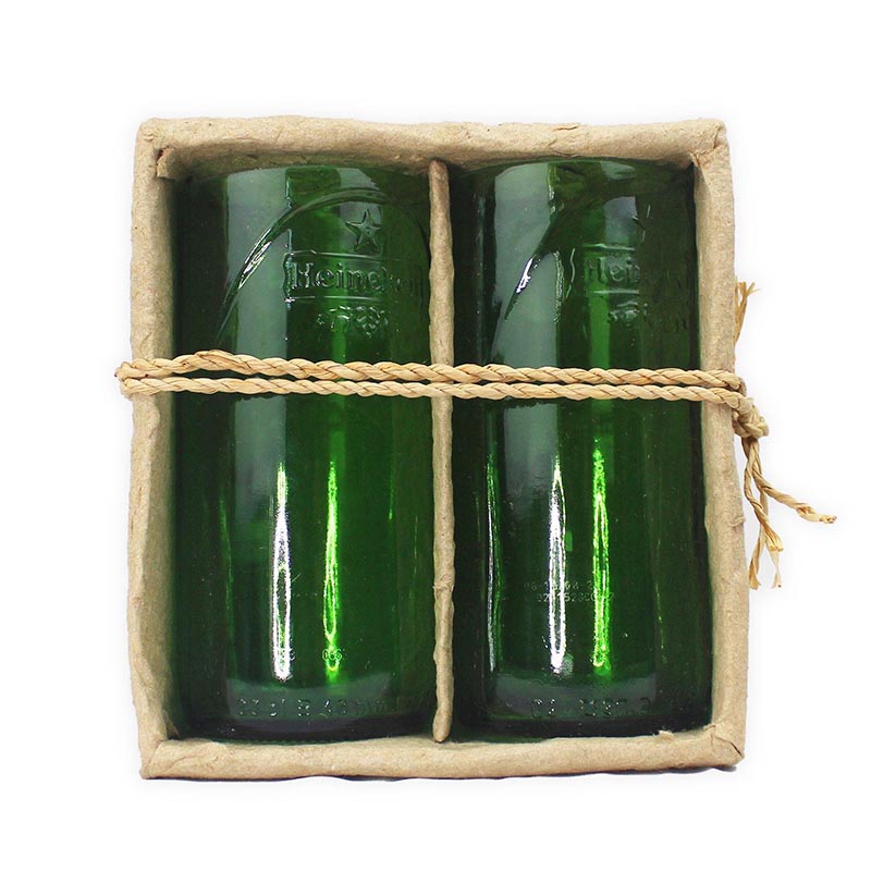 Tumbler Set-Upcycled Heineken Bottle