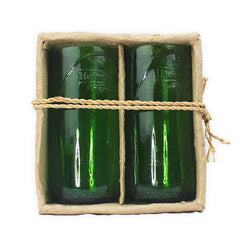 Tumbler Set-Upcycled Heineken Bottle
