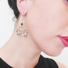 Spiral Bicycle Kenyan Earrings
