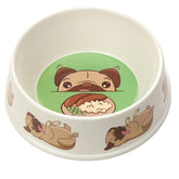 Bamboo Composite Pet Bowl-Mopps Pug - Rainbow Life