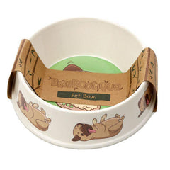 Bamboo Composite Pet Bowl-Mopps Pug - Rainbow Life