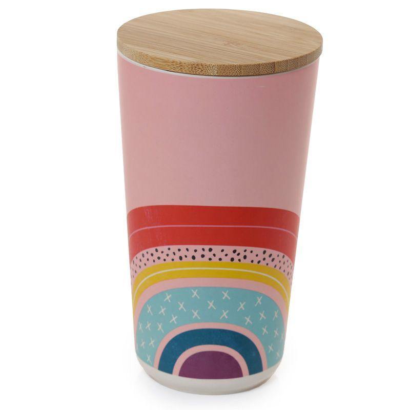 Somewhere Over The Rainbow, Large Bamboo Storage Jar - Rainbow Life