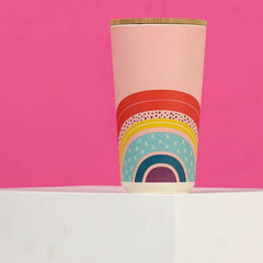 Somewhere Over The Rainbow, Large Bamboo Storage Jar - Rainbow Life