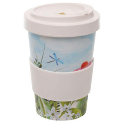 Bamboo Reusable Screw Top Travel Mug - Botanical Gardens - Rainbow Life