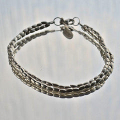 Missy Bracelet, Double Strand - Karen Hill Tribe Silver - Rainbow Life