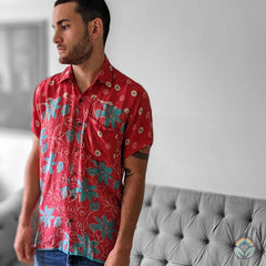 Vintage Silk Shirt - Short Sleeve - Bangalore