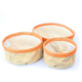 Natural Jute Basket Set-Turmeric
