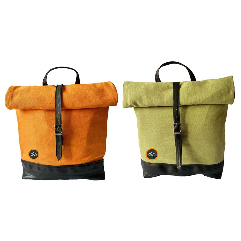 Organic Canvas and Inner Tube Rucksack/Backpack
