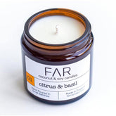 Coconut and Soy Wax Candle - Citrus and Basil